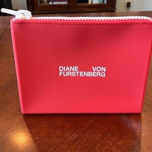 Diane Von Furstenberg (DVF) silicone clutch/cosmetic bag/swimsuit bag